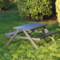 Bord-/bänkset Junior A-modell Svart 116 x 109 cm Hortus